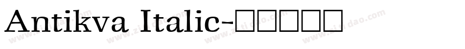 Antikva Italic字体转换